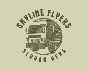 Rustic Truck Transport logo design