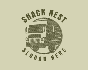 Rustic Truck Transport logo design