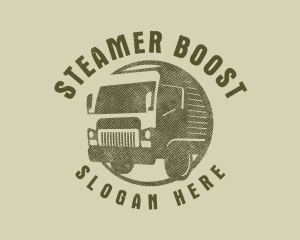 Rustic Truck Transport logo design