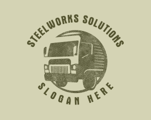 Rustic Truck Transport logo design