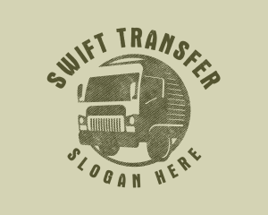 Rustic Truck Transport logo design