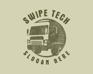 Rustic Truck Transport logo design