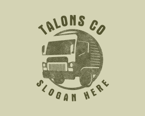 Rustic Truck Transport logo design