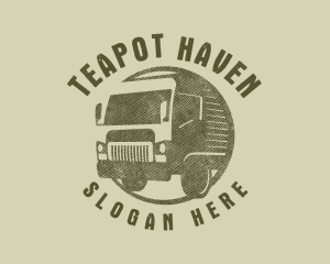 Rustic Truck Transport logo design