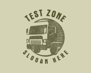 Rustic Truck Transport logo design