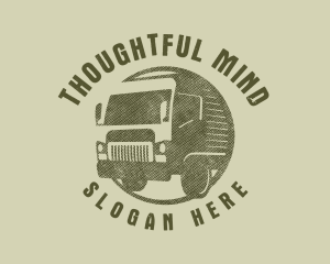 Rustic Truck Transport logo design