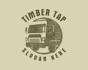 Rustic Truck Transport logo design