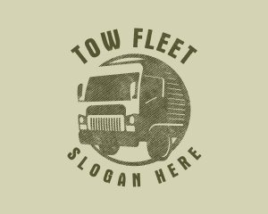 Rustic Truck Transport logo design