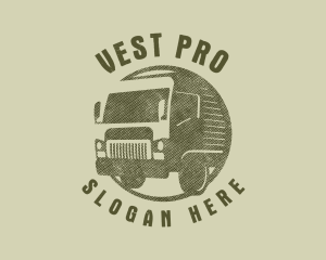 Rustic Truck Transport logo design