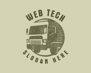 Rustic Truck Transport logo design