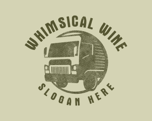 Rustic Truck Transport logo design