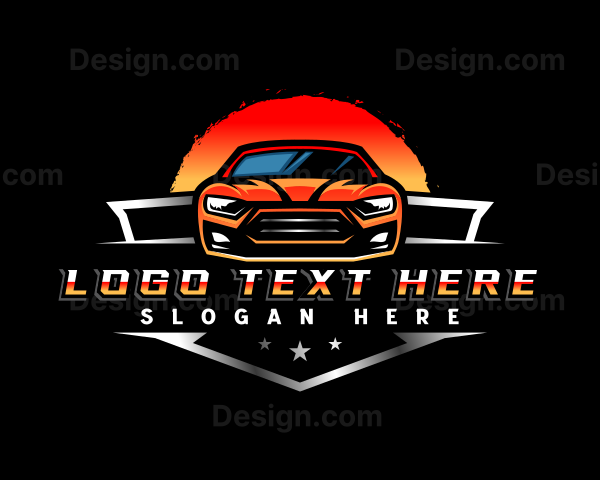 Sports Car Sedan Garage Logo