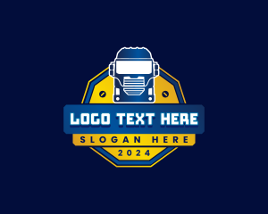 Truck Transport Logistics logo design