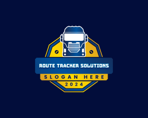 Truck Transport Logistics logo design