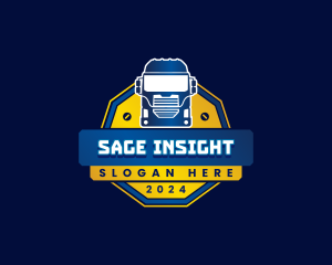 Truck Transport Logistics logo design