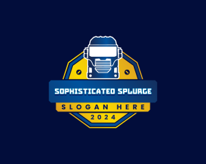 Truck Transport Logistics logo design