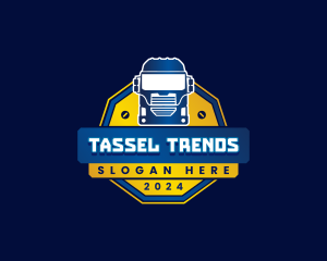 Truck Transport Logistics logo design