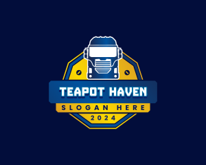 Truck Transport Logistics logo design