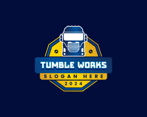 Truck Transport Logistics logo design