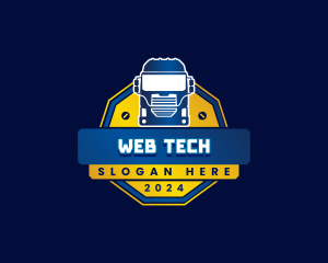 Truck Transport Logistics logo design