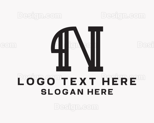 Consulting Legal Firm Letter N Logo