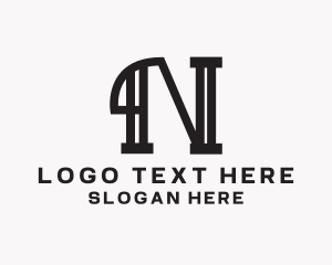 Consulting Legal Firm Letter N logo