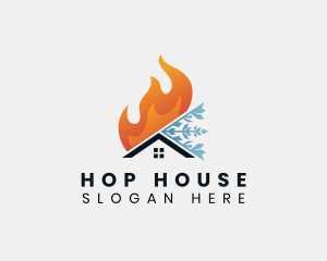 Fire Ice House logo design