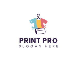 T-shirt Clothing Squeegee Printing logo design