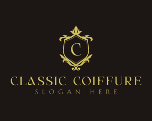 Luxury Decorative Shield logo design