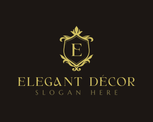 Luxury Decorative Shield logo design