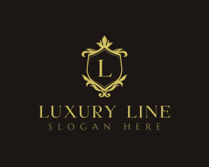 Luxury Decorative Shield logo design