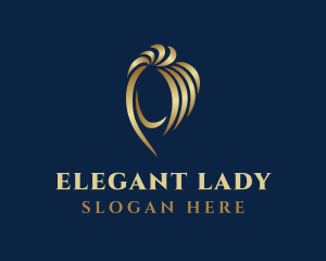 Lady Golden Hair logo design