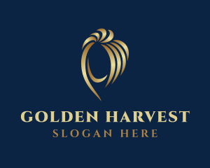 Lady Golden Hair logo design