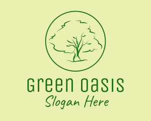 Green Tree Nature logo design