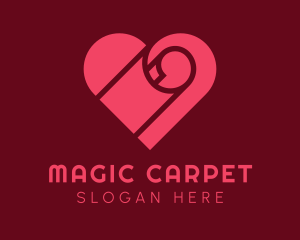 Heart Carpet Textile logo design