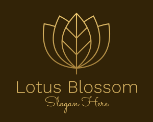 Golden Leaf Lotus logo