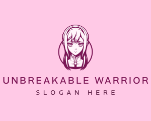 Anime Avatar Girl logo design