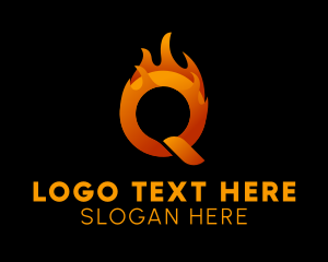 Heating Letter Q logo