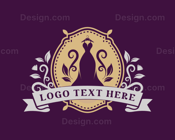 Luxury Floral Gown Dress Logo