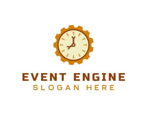 Handyman Clock Cogwheel logo