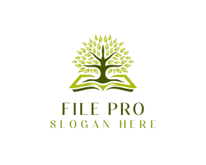 Natural Tree Book logo design