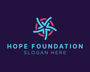 Star Pattern Foundation logo design