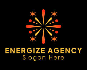 Starry Fireworks Explosion  logo