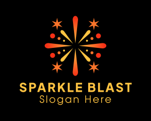 Starry Fireworks Explosion  logo