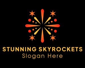 Starry Fireworks Explosion  logo