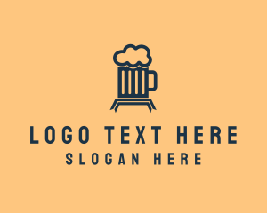 Alcohol Beer Mug  logo design