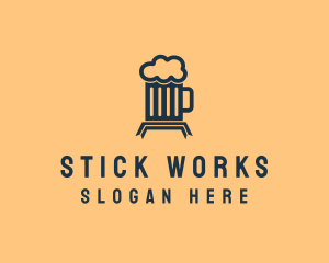 Alcohol Beer Mug  logo design