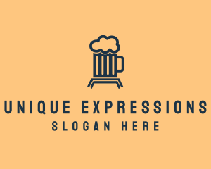 Alcohol Beer Mug  logo design