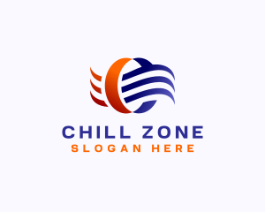 Cool Warm Ventilation logo design