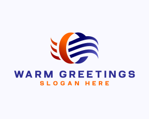 Cool Warm Ventilation logo design